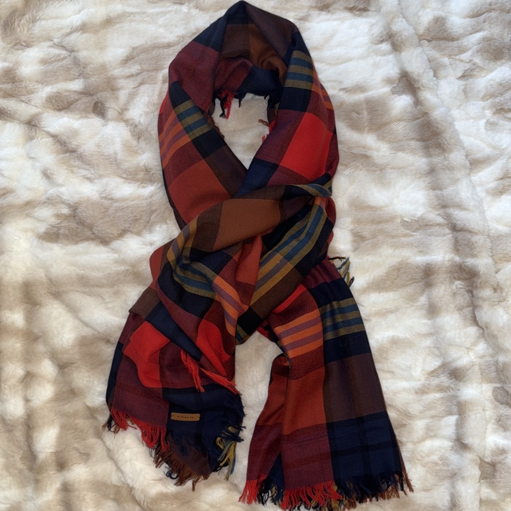 Coach Large Wool Scarf